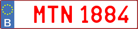 Trailer License Plate